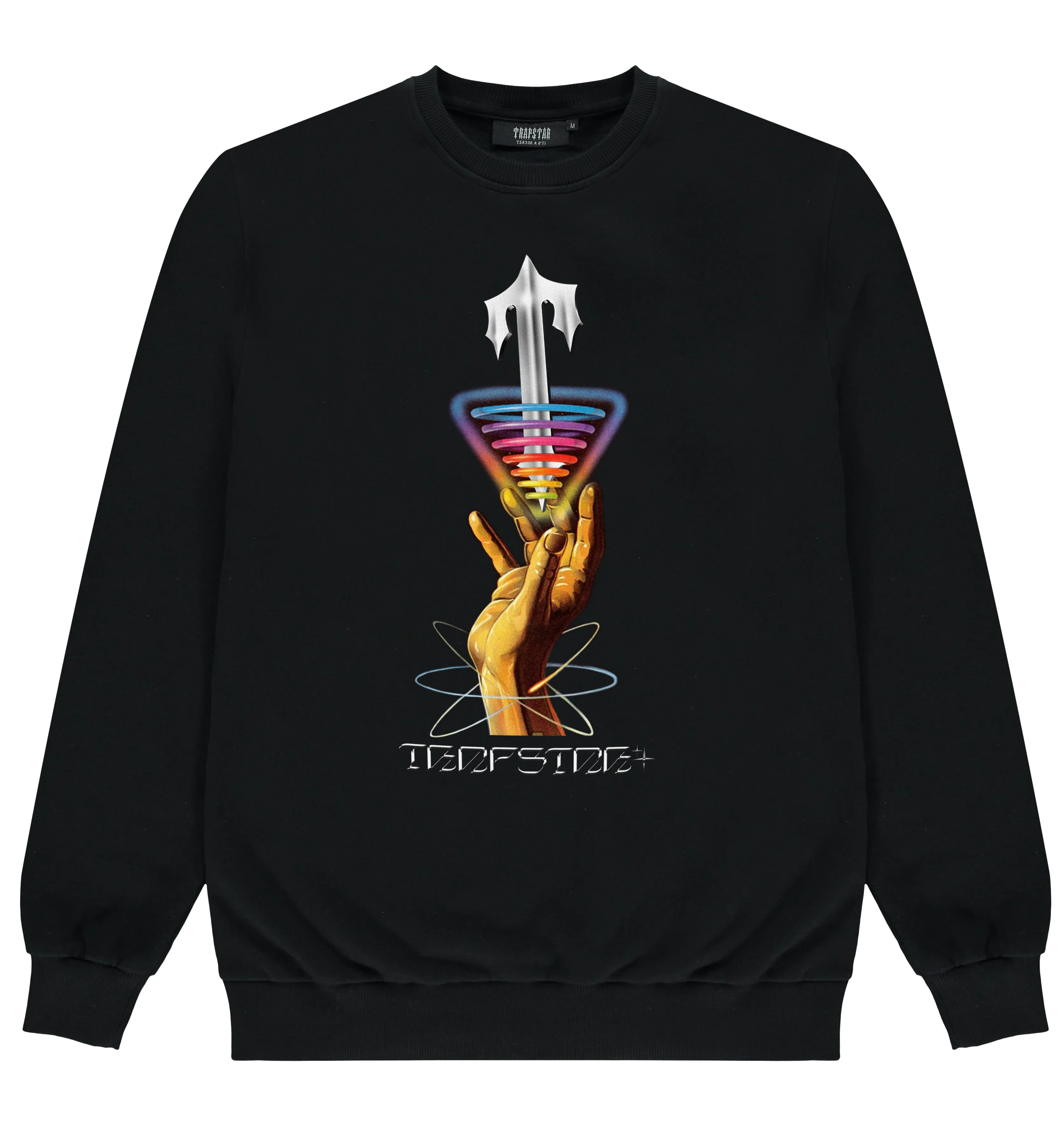 Trapstar Atomic Crewneck - Black sold by Trapstar London