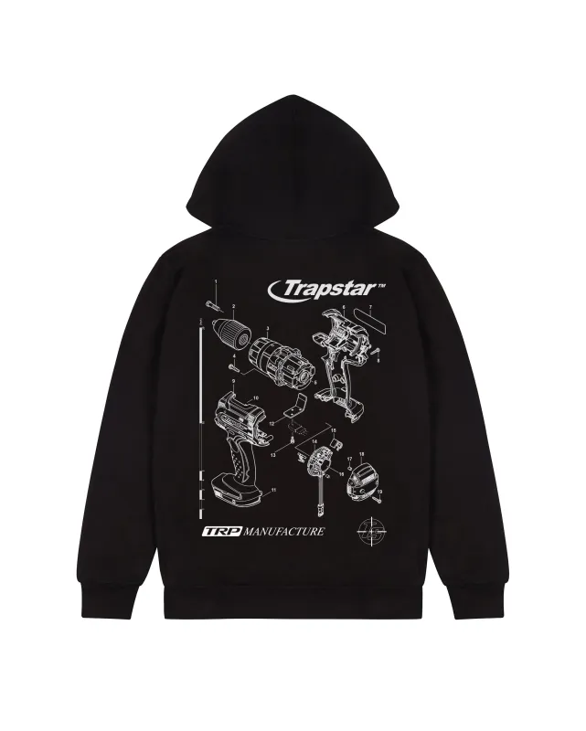【TRAPSTAR LONDON】TRAPSTAR FLASH HOODIE Trapstar Flash Hoodie - Black | Parallel