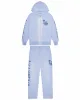 Script Spray Tracksuit Hoodie - Blue sold by Trapstar London