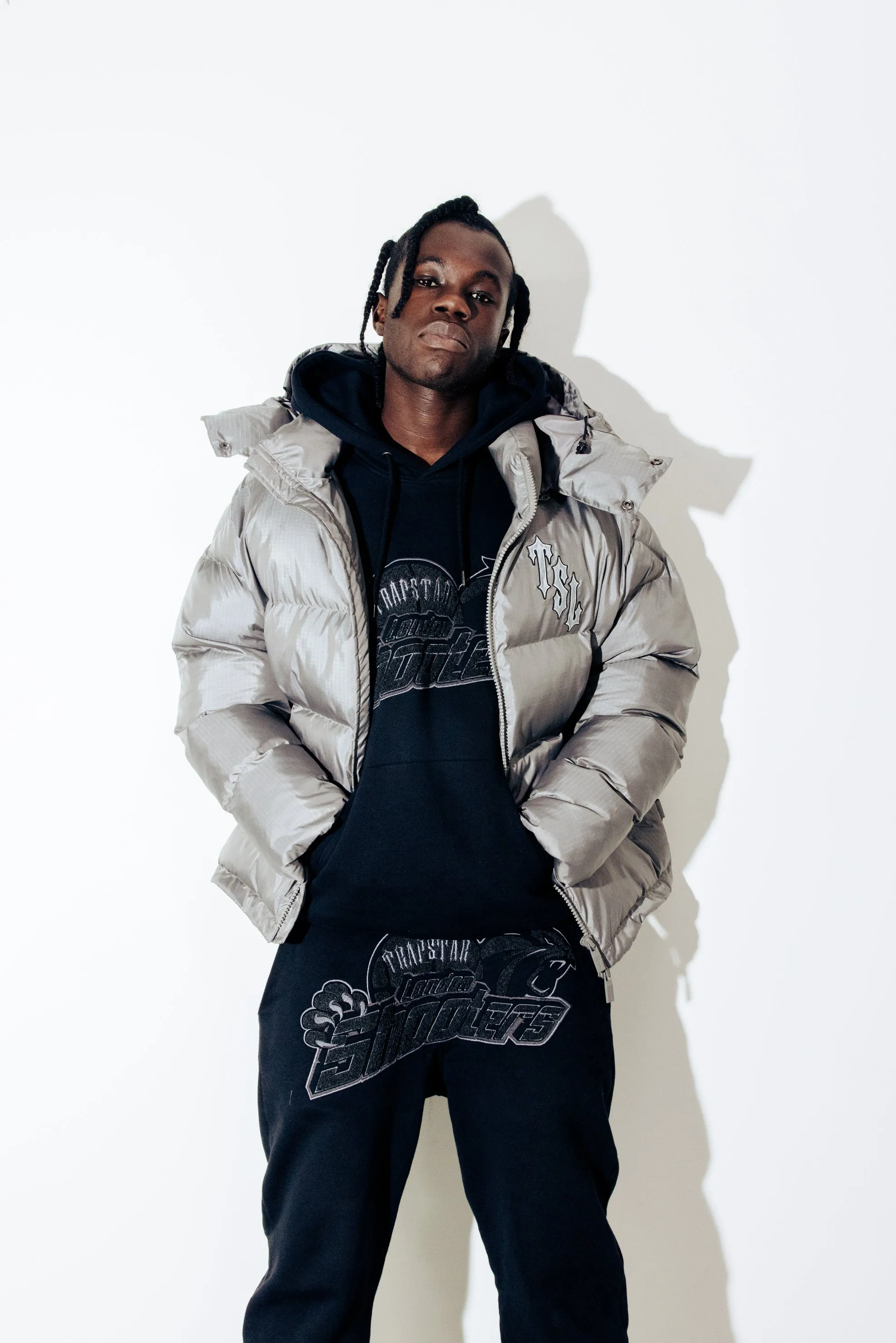 Shooters Hoodie Tracksuit - Black Monochrome Edition sold by Trapstar London product image thumbnail 5