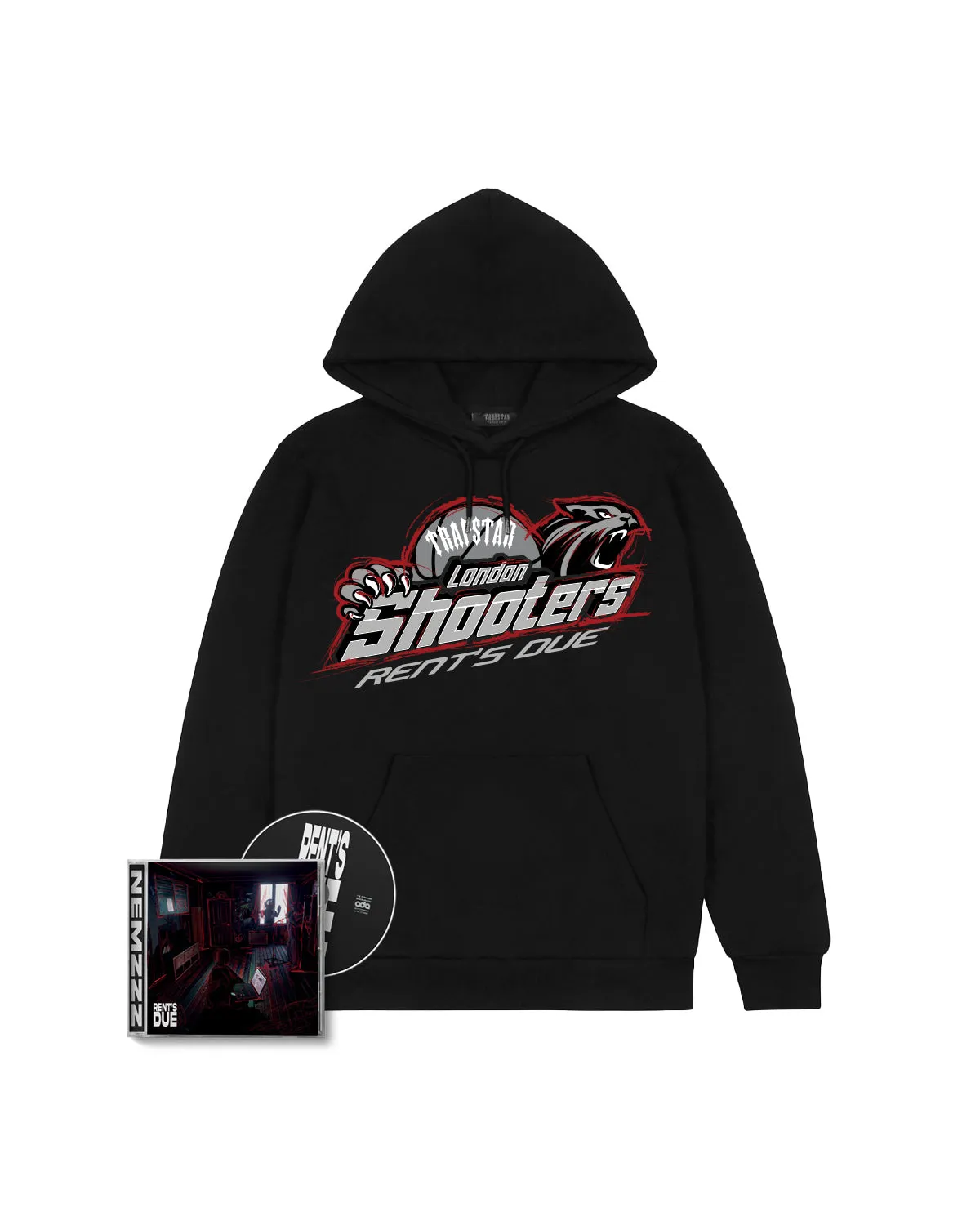 Trapstar x Nemzzz Shooters Hoodie & CD Bundle - Black sold by Trapstar London