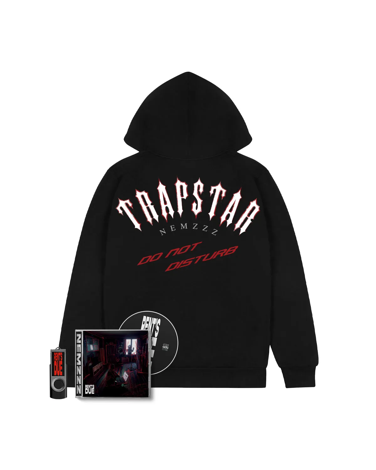 Trapstar x Nemzzz Shooters Hoodie CD & USB Bundle - Black sold by Trapstar London product image thumbnail 2