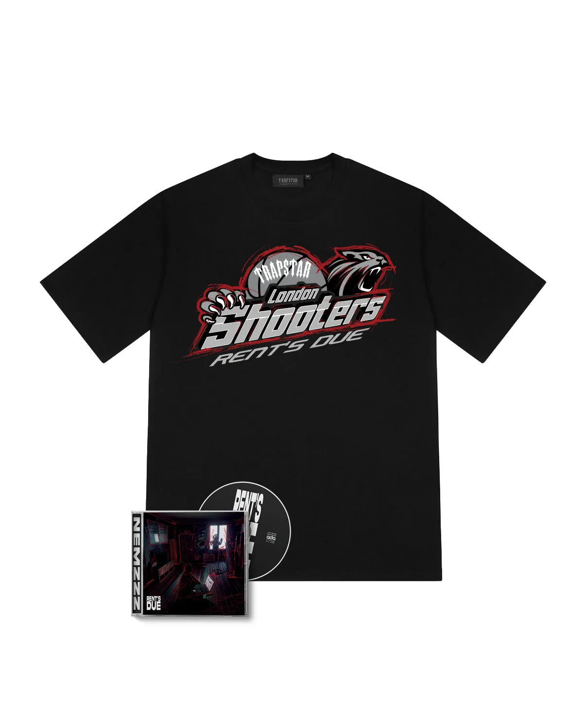 Trapstar x Nemzzz Shooters Tee & CD Bundle - Black sold by Trapstar London
