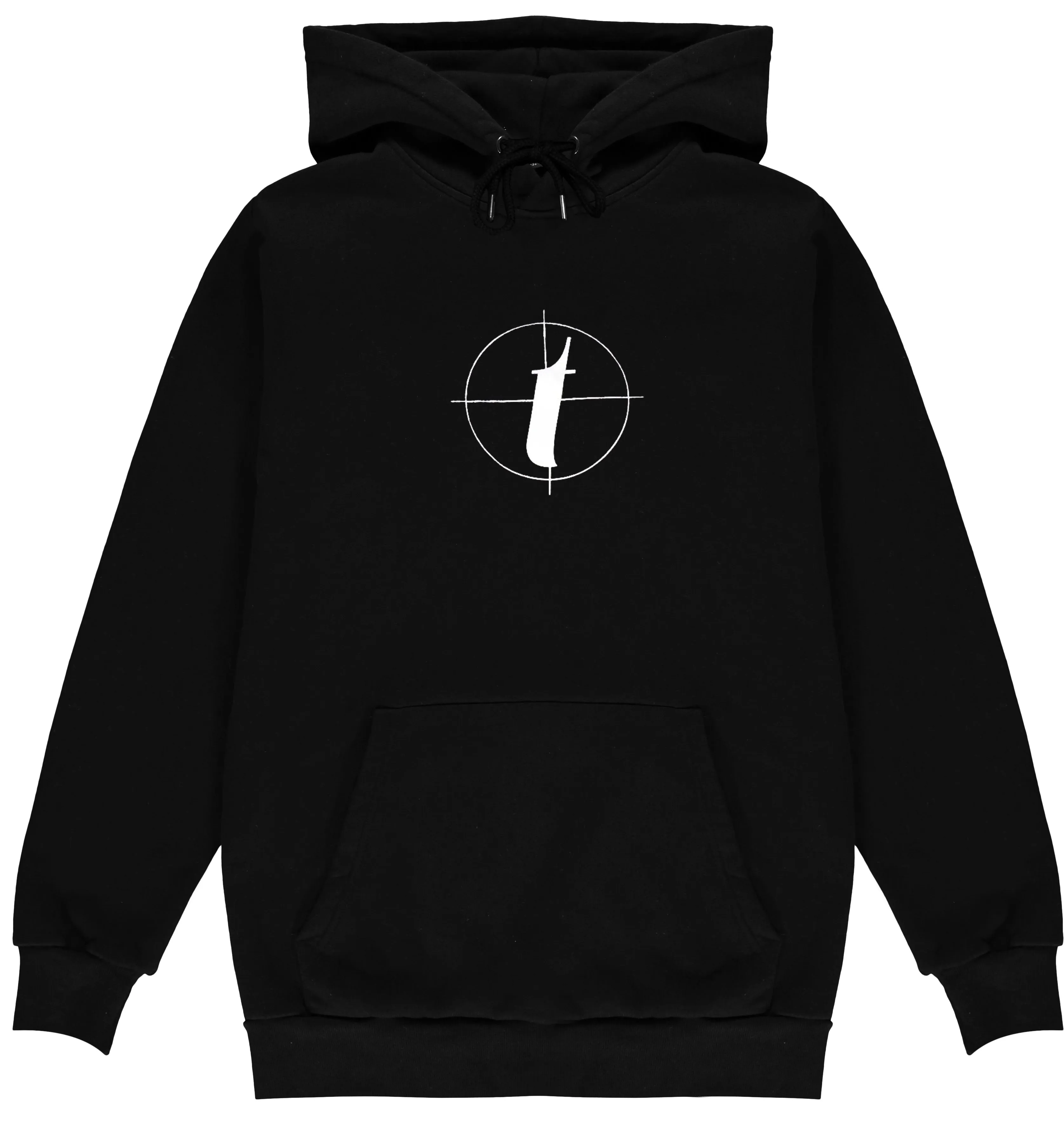 Crosshair Hoodie - Black/White sold by Trapstar London