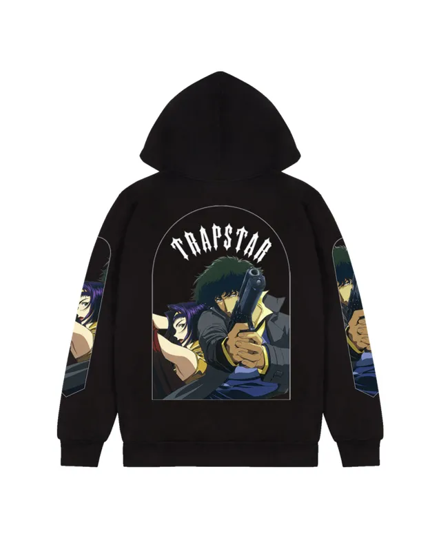 Trapstar Chenille Decoded Hooded Tracksuit Black/Green Bee