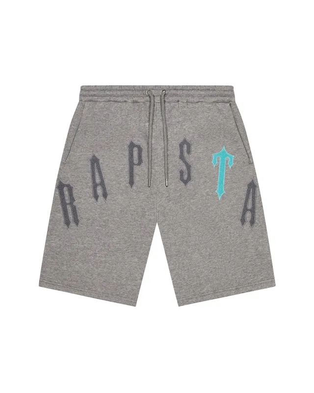 Arch Chenille Decoded 2.0 Shorts - Grey/Blue* sold by Trapstar London