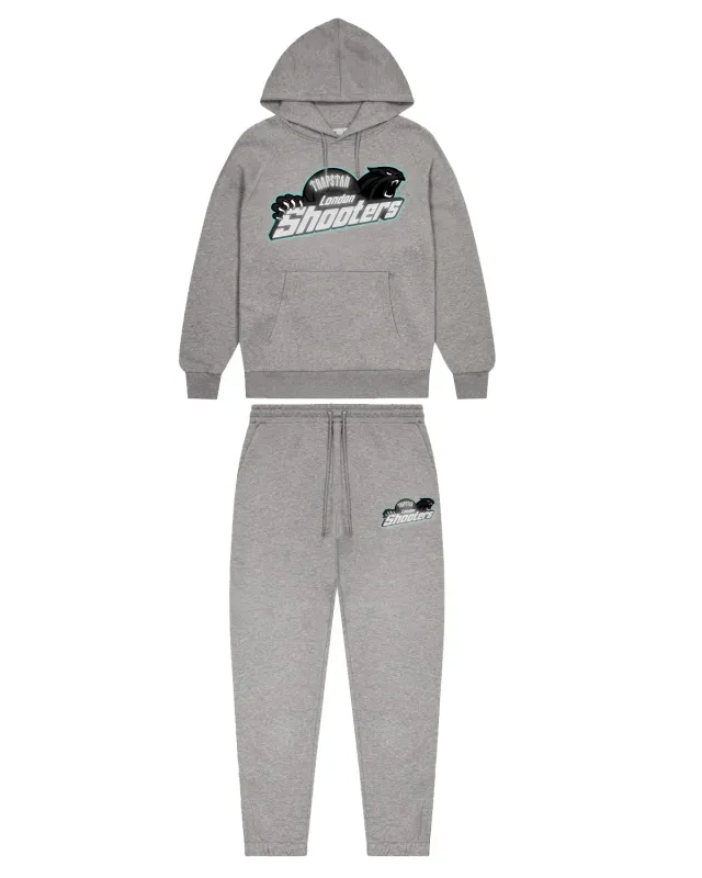 Decoded Chenille Hooded Tracksuit - Black/Blue/Grey | Parallel