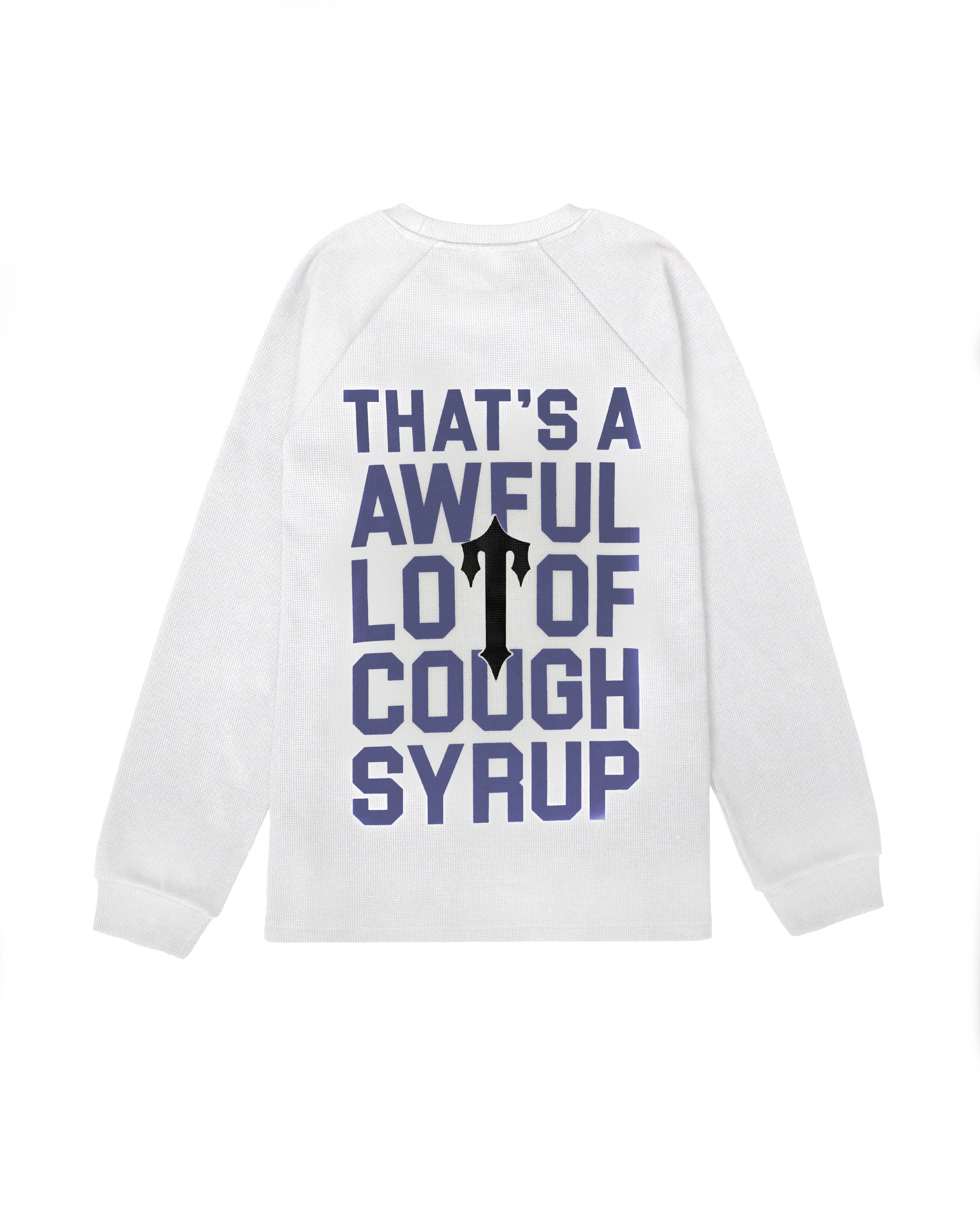 Trapstar x Cough Syrup Benjamin Franklin LS Waffle Tee