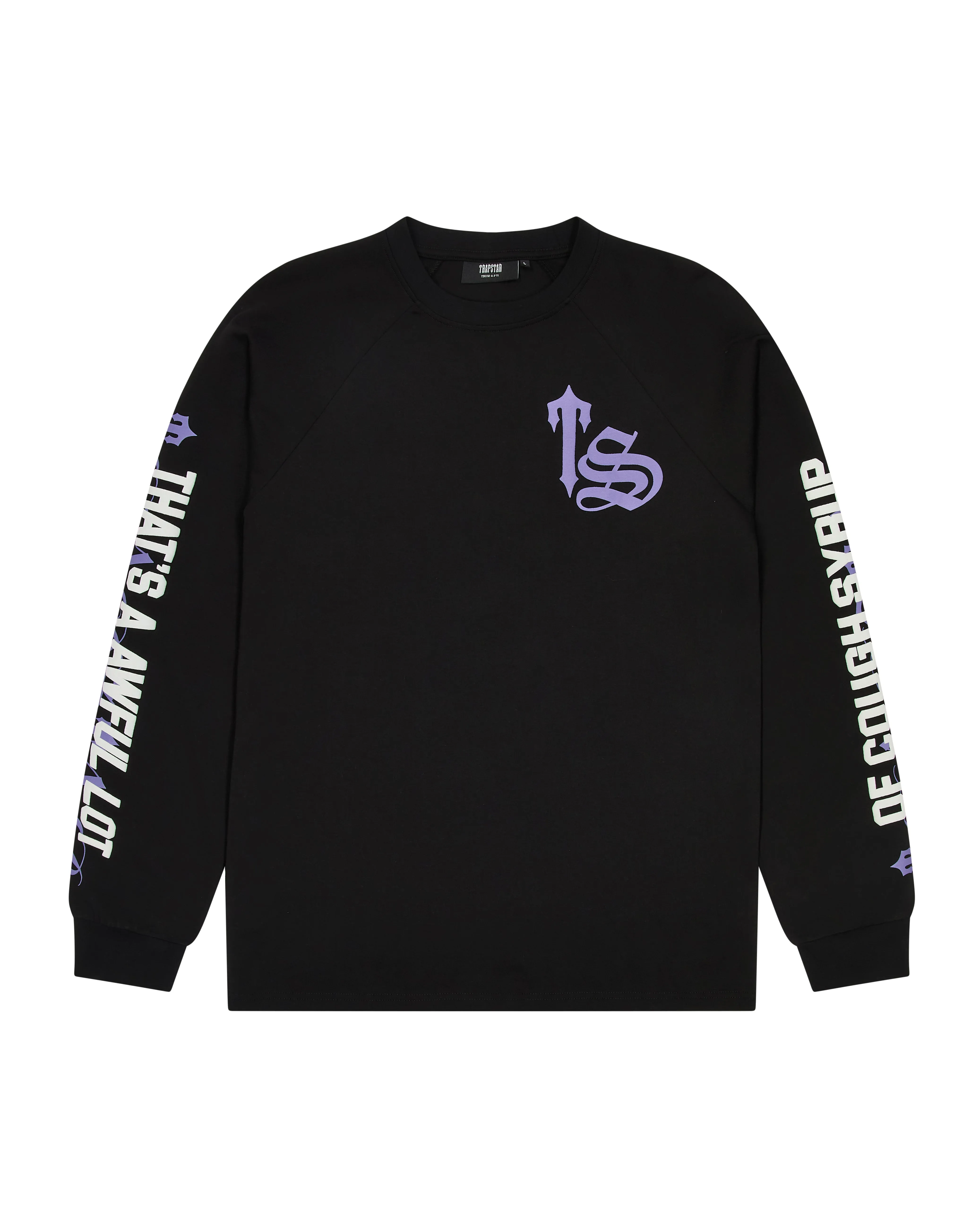 Trapstar x Cough Syrup LS Top - Black/Purple* sold by Trapstar London