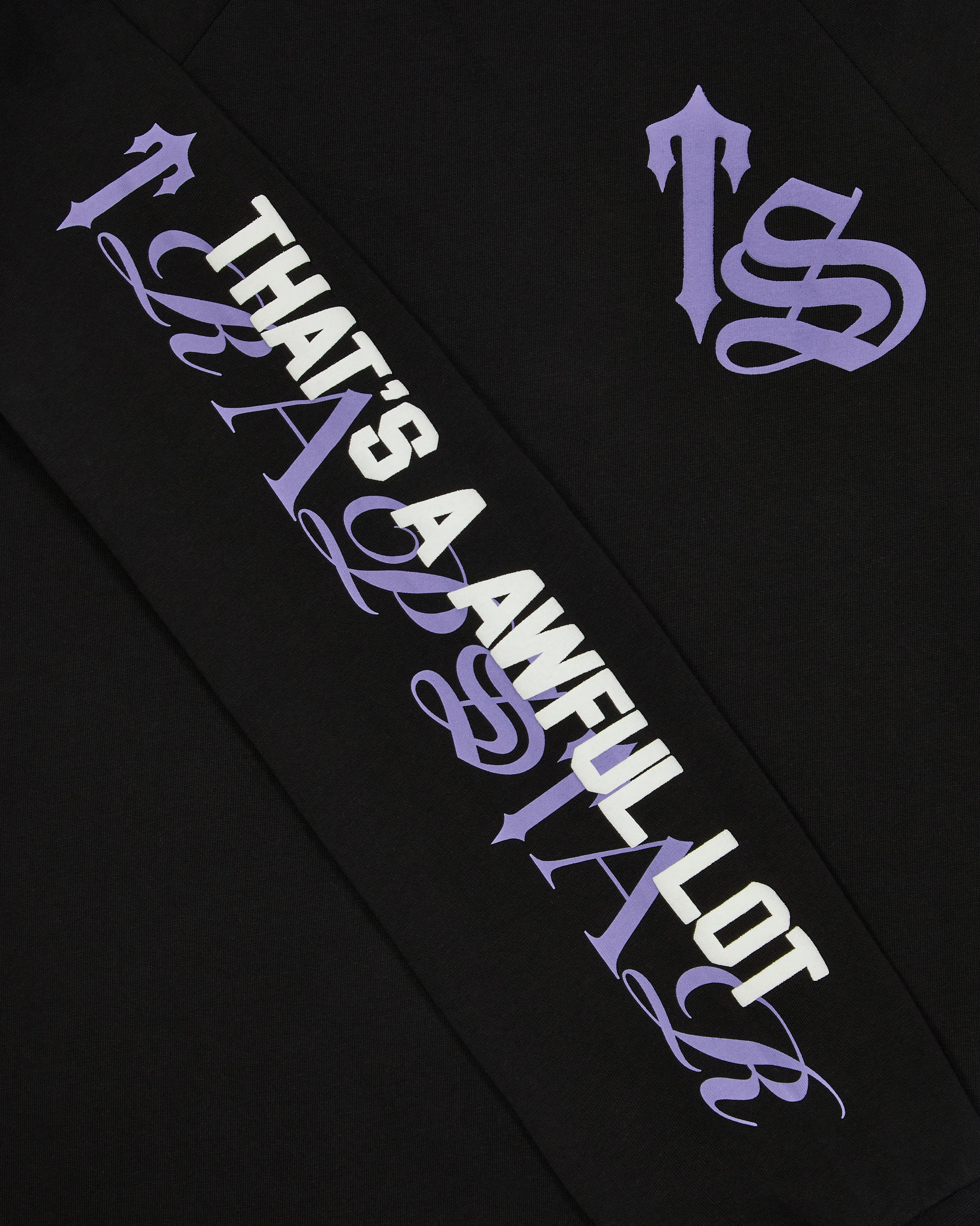 Trapstar x Cough Syrup LS Top - Black/Purple* sold by Trapstar London product image thumbnail 4