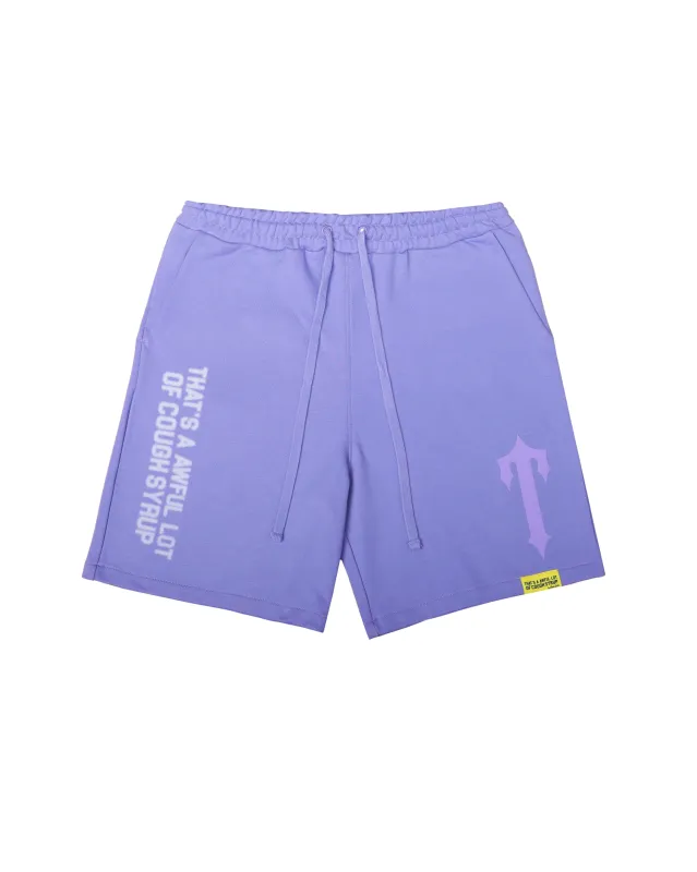 Trapstar x Cough Syrup Puff Shorts - Purple sold by Trapstar London
