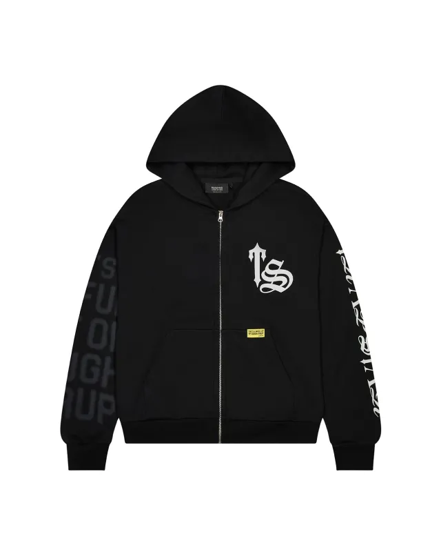 Trapstar x Cough Syrup Puff Hoodie - Black* sold by Trapstar London