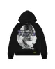 Trapstar x Cough Syrup Benjamin Franklin Hoodie - Black sold by Trapstar London