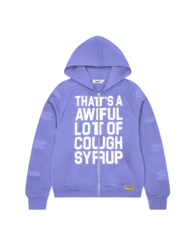 Trapstar x Cough Syrup Patchwork Hoodie - Purple* sold by Trapstar London