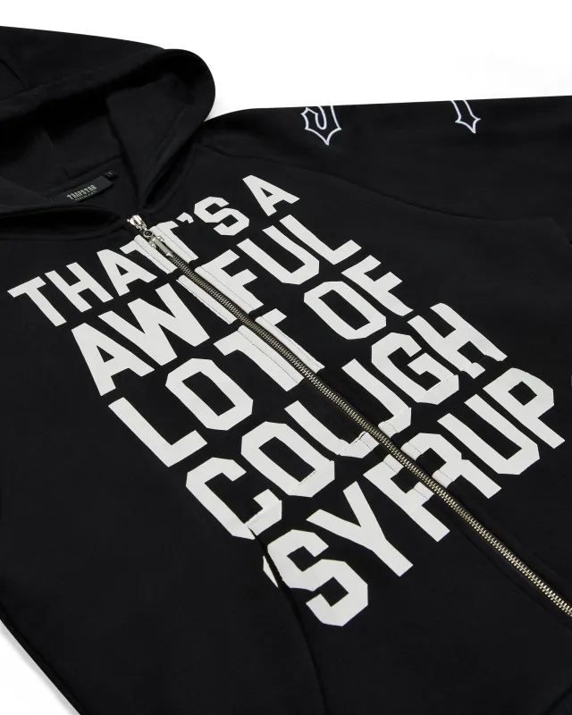 Trapstar x Cough Syrup Patchwork Hoodie - Black* | Parallel