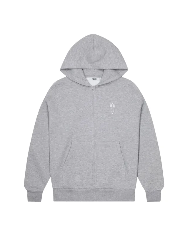 Foundation Zip Through Hoodie - Grey* sold by Trapstar London