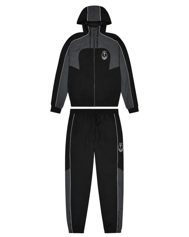 ウェア TRAPSTAR IRONGATE CREST SHELL TRACKSUIT Irongate Crest Shell Tracksuit - Black/Teal | Parallel