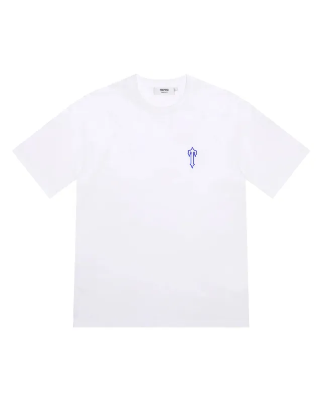 Foundation Tee - White/Blue sold by Trapstar London