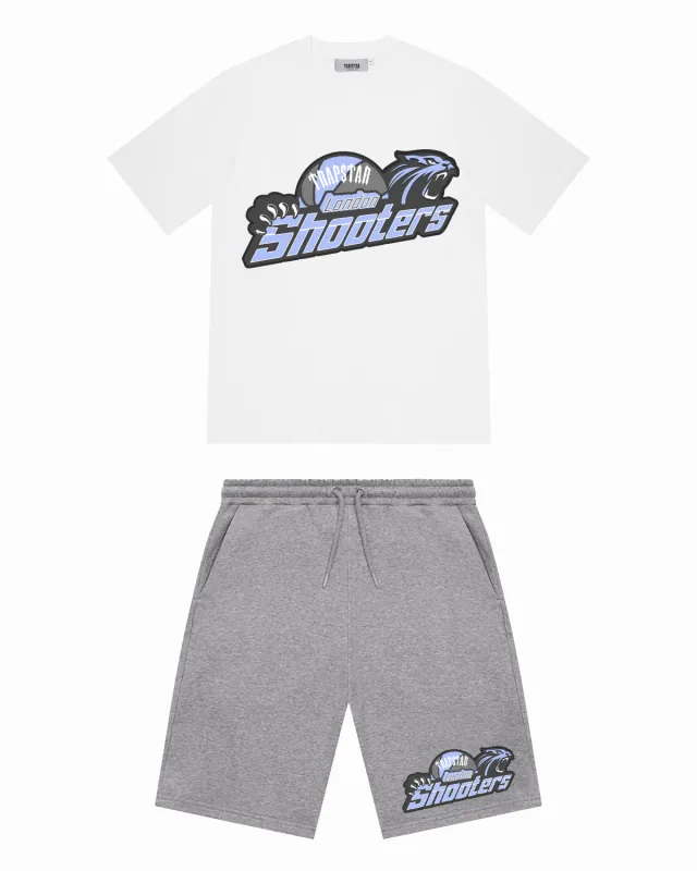 Shooters Shorts Set - White/Ice 2.0 sold by Trapstar London