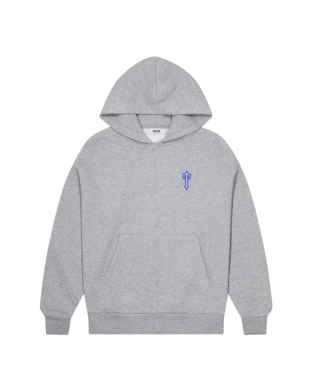 Arch Zip Hoodie - Grey/Blue sold by Trapstar London
