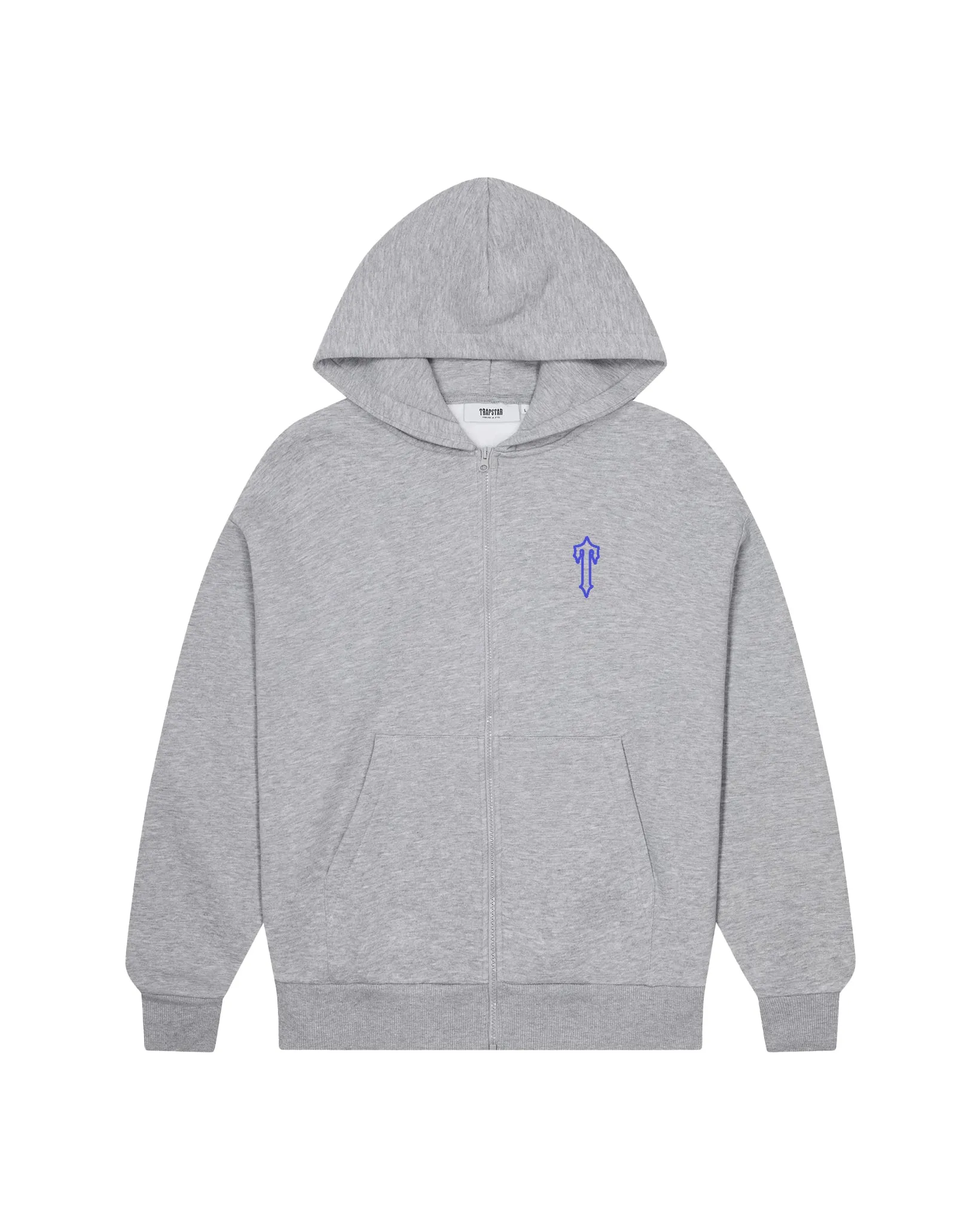 Arch Zip Hoodie - Grey/Blue sold by Trapstar London