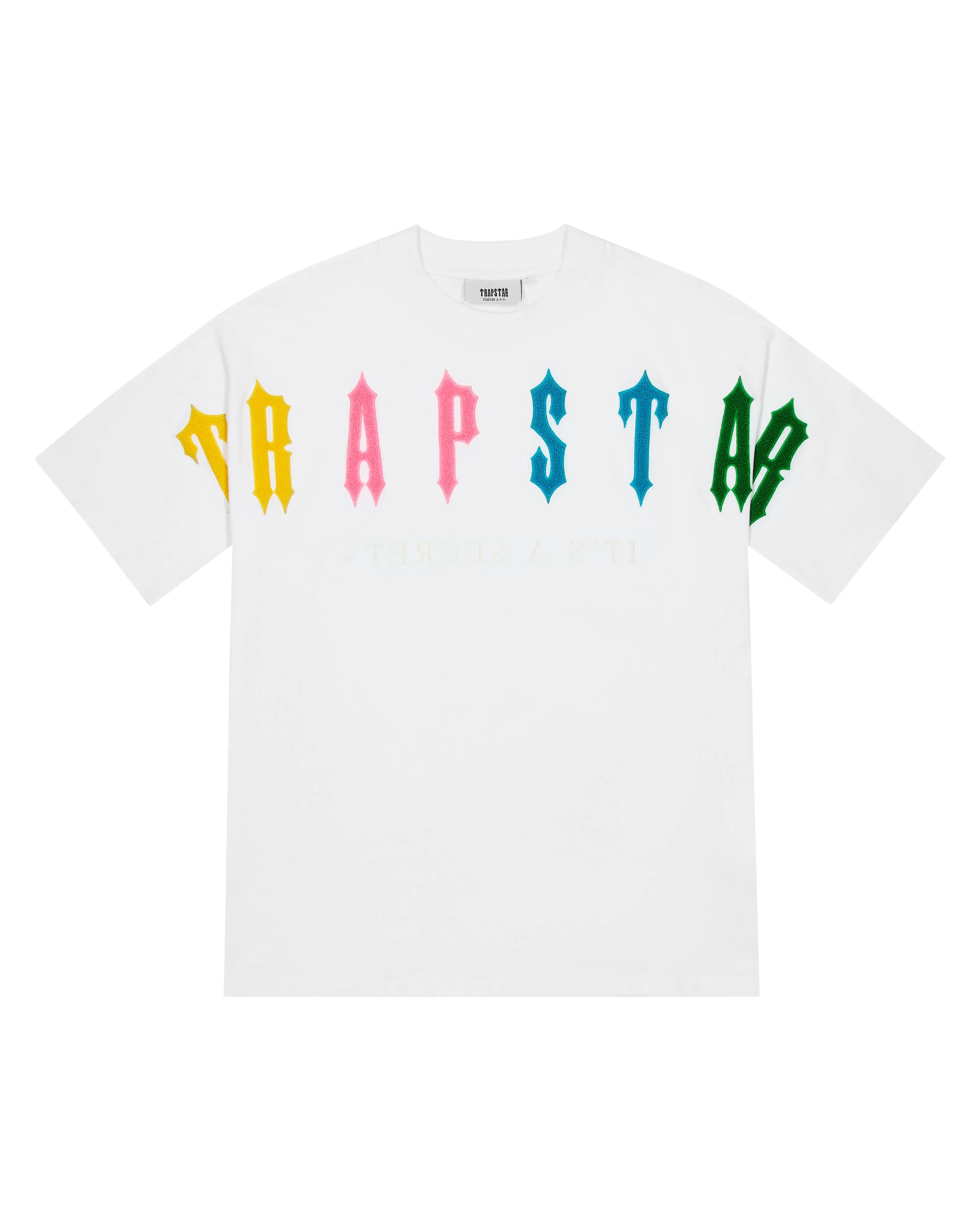 Arch Chenille Decoded 2.0 Tee - White/Candy* sold by Trapstar London