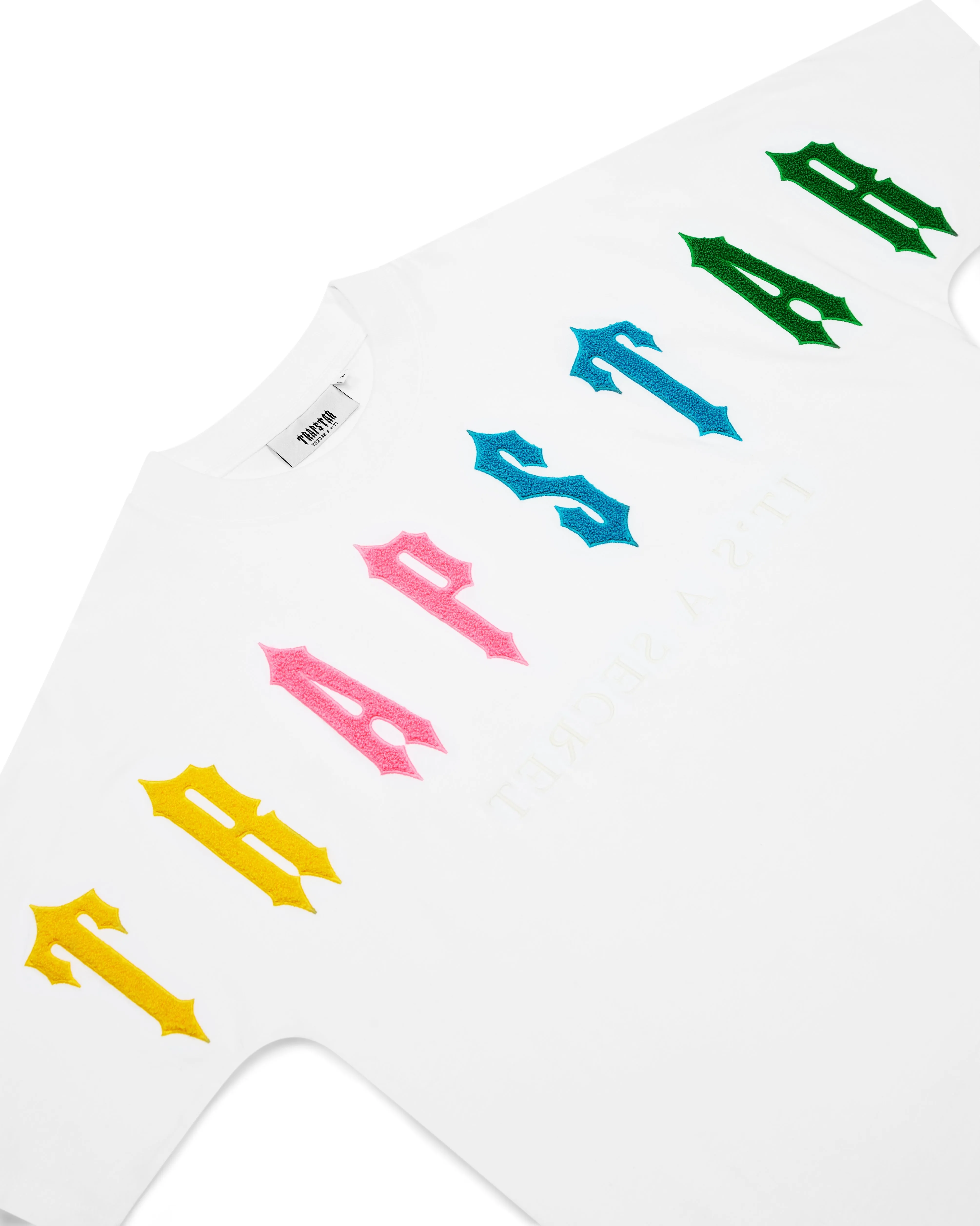 Arch Chenille Decoded 2.0 Tee - White/Candy* sold by Trapstar London product image thumbnail 2
