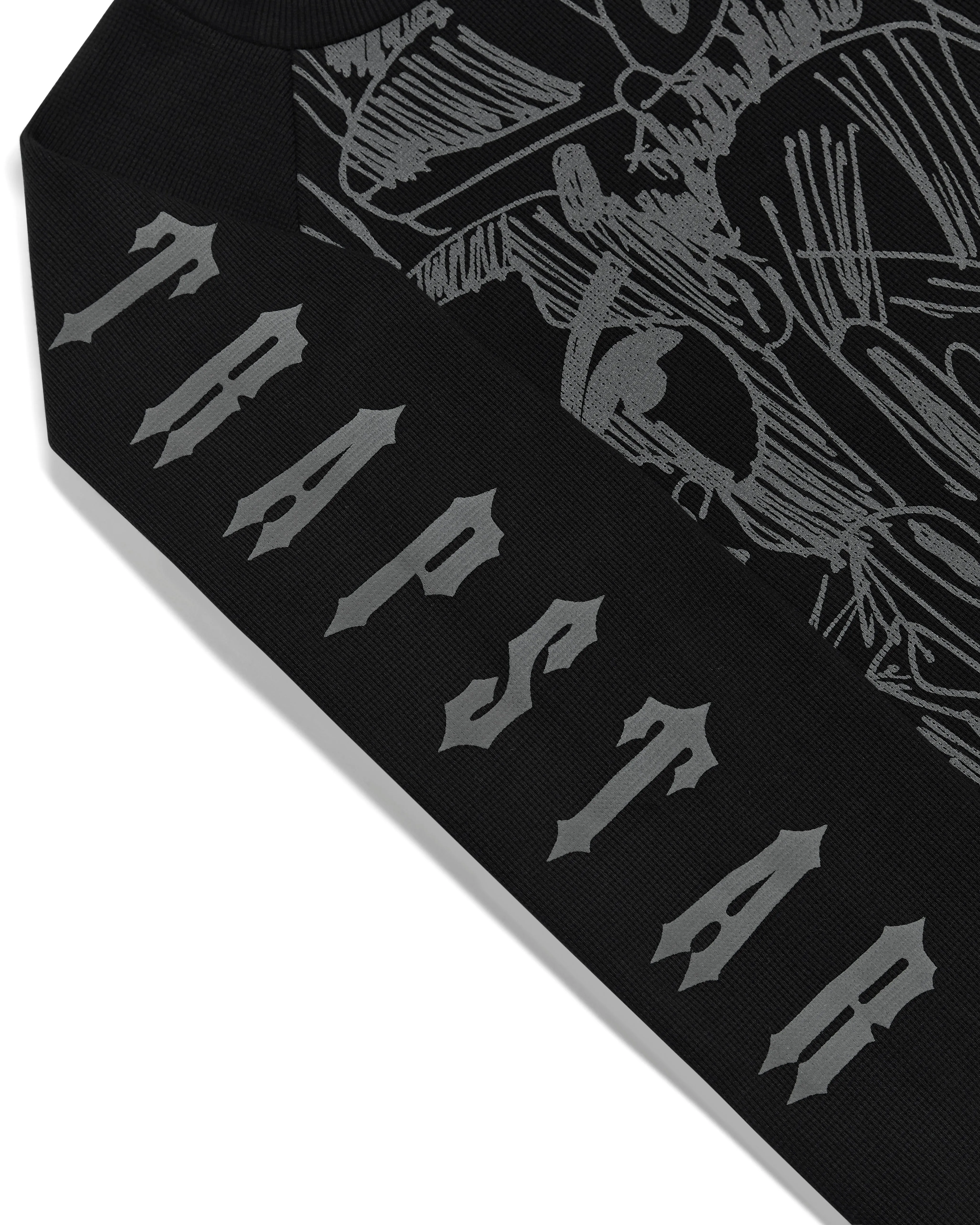 *PRE ORDER* Trapstar x Slawn Waffle LS Top - Black/Reflective sold by Trapstar London product image thumbnail 4