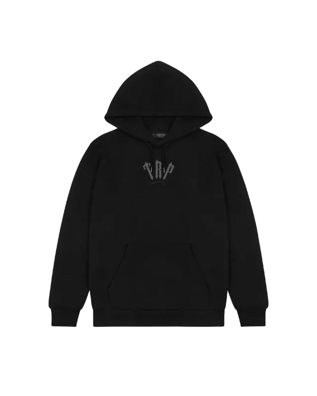 Friends & Family Hoodie - Black/Grey sold by Trapstar London