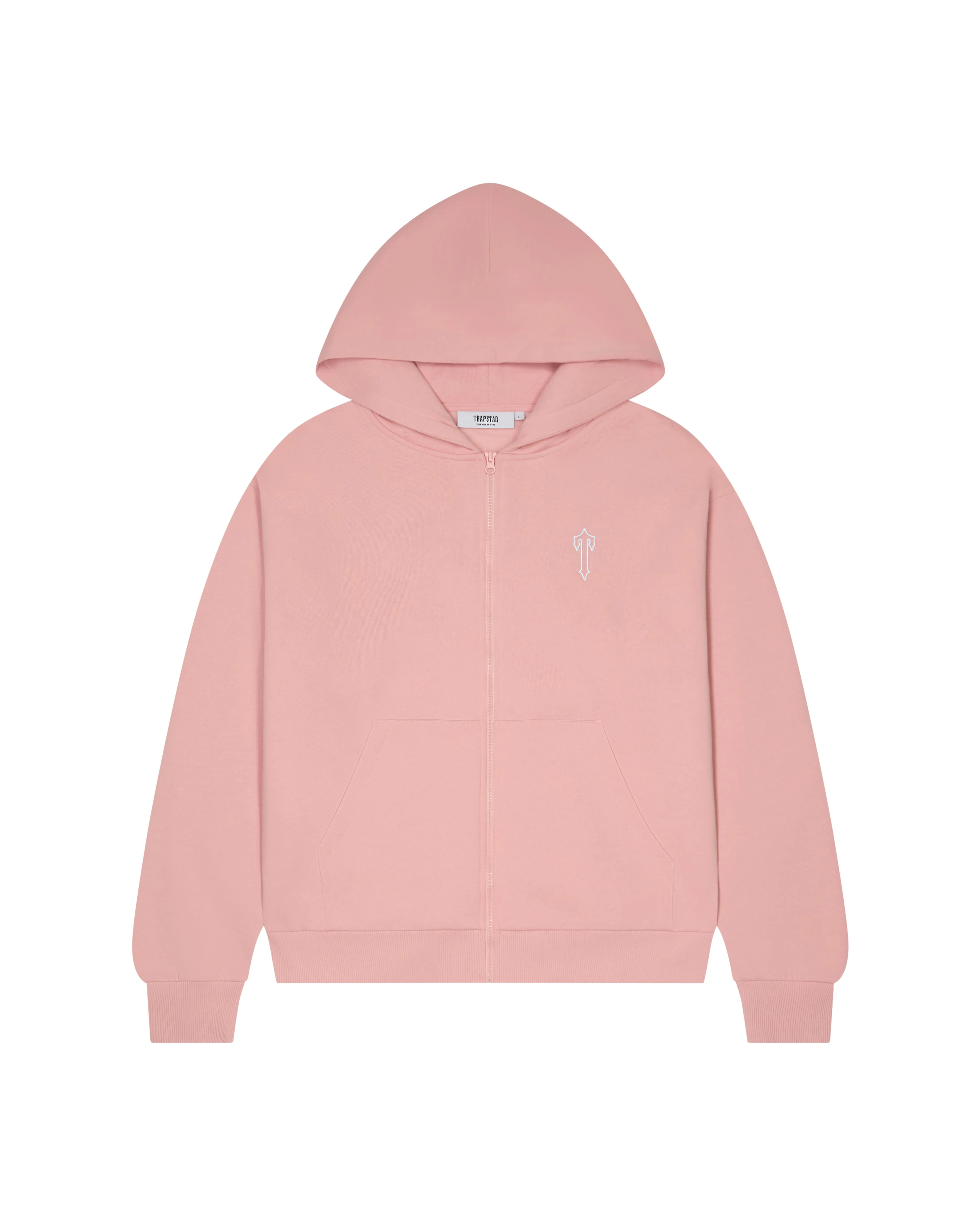 Foundation Zip Through Hoodie - Pink sold by Trapstar London