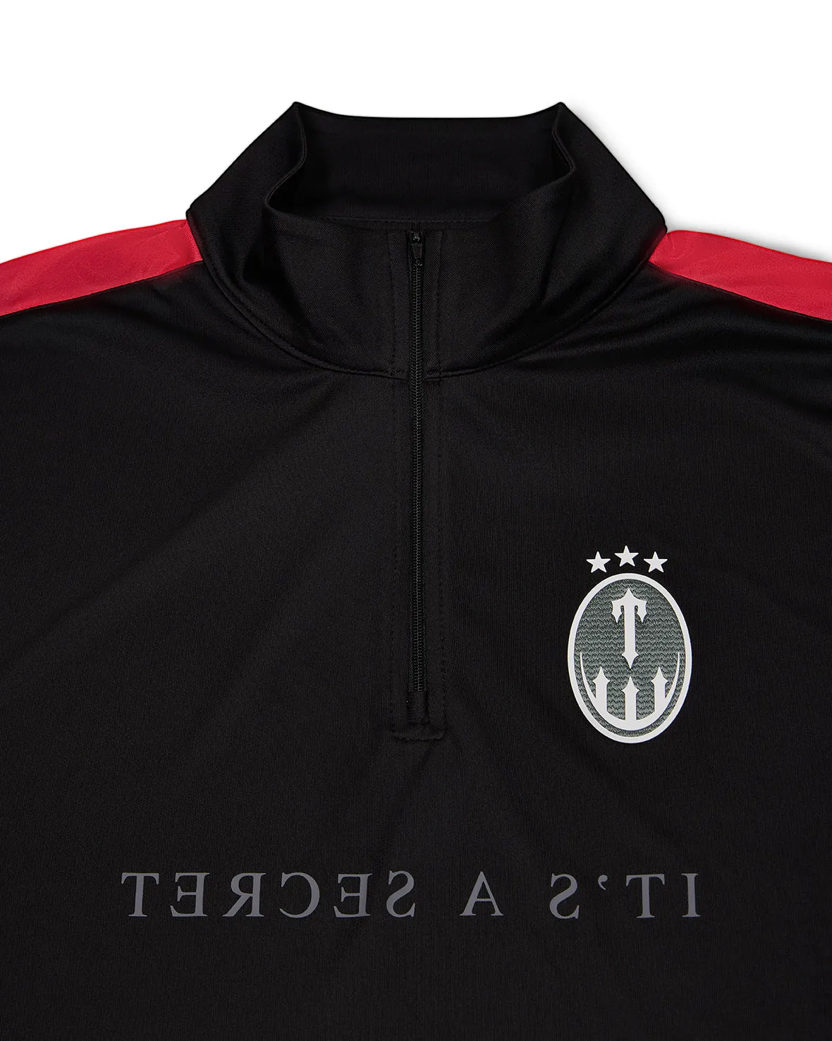 Half Zip Training Top - Black/Red sold by Trapstar London product image thumbnail 2