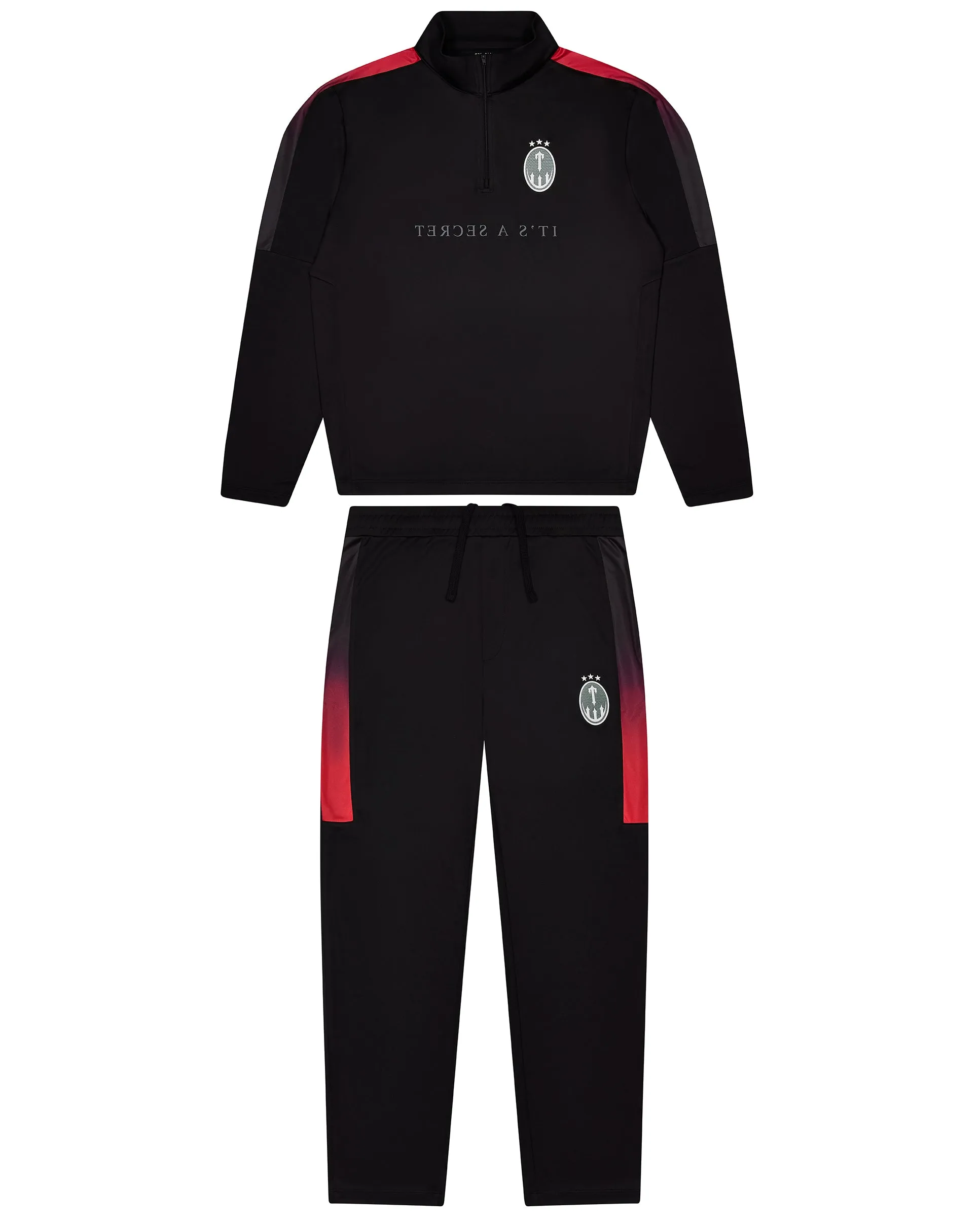 Half Zip Training Top - Black/Red sold by Trapstar London product image thumbnail 4