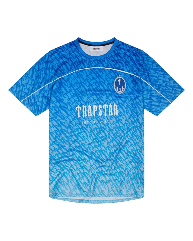 Irongate T Monogram Football Jersey - Blue Gradient sold by Trapstar London