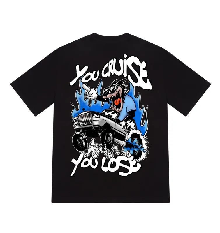 You Cruise You Lose Tee - Black sold by Trapstar London