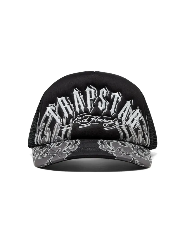 Trapstar London Trapstar x Ed Hardy Flame Trucker - Natural