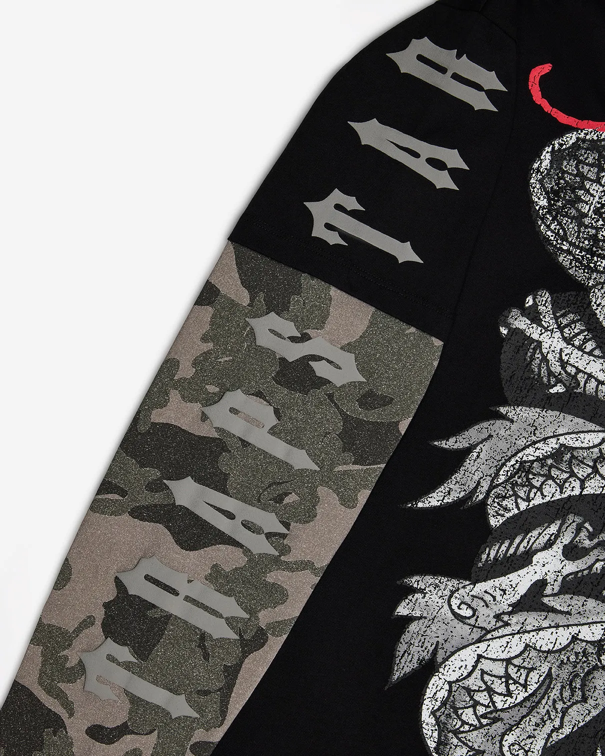 Trapstar x Ed Hardy Medusa LS Tee - Washed Black/Camo sold by Trapstar London product image thumbnail 5