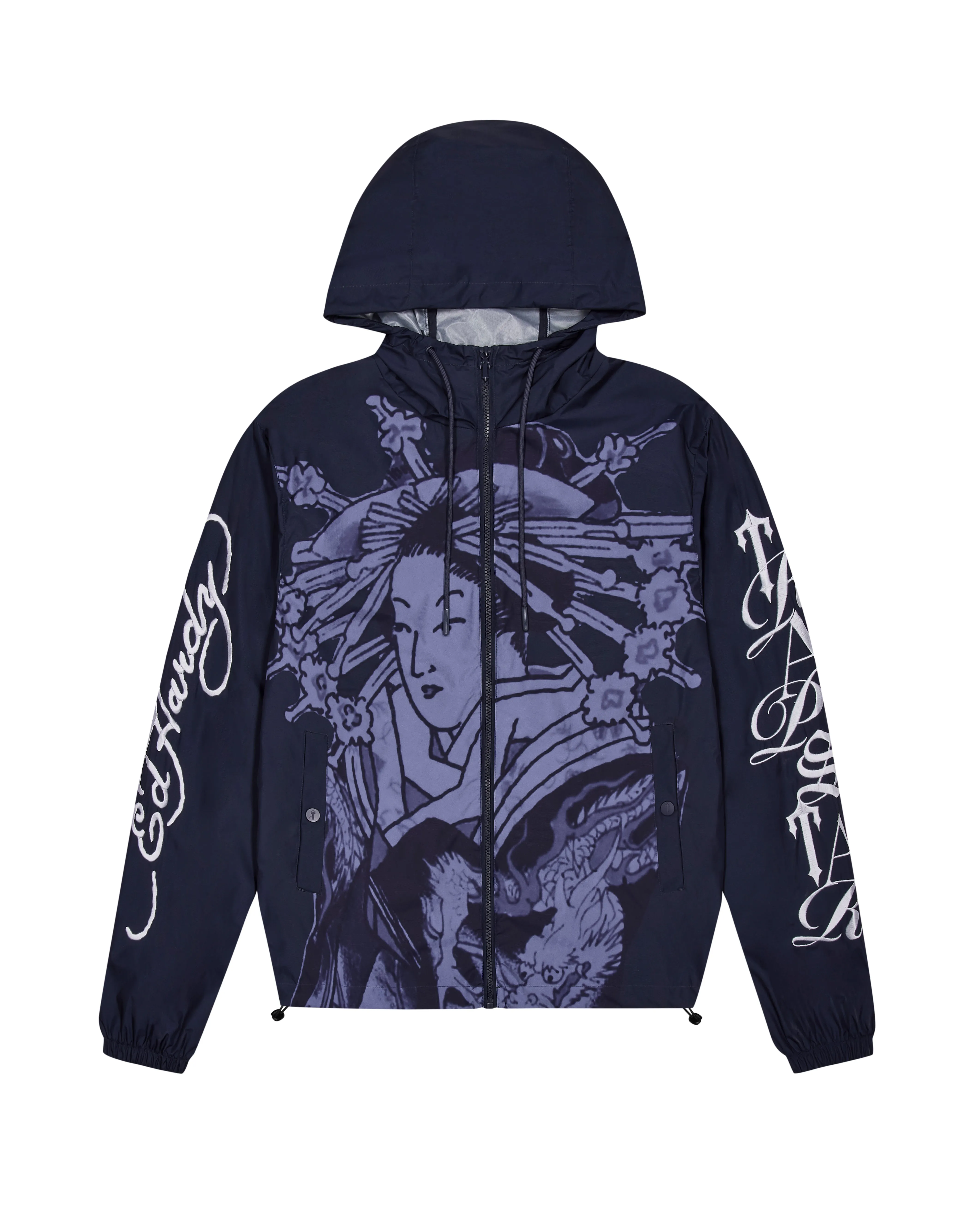 Trapstar x Ed Hardy Geisha Windbreaker - Purple sold by Trapstar London