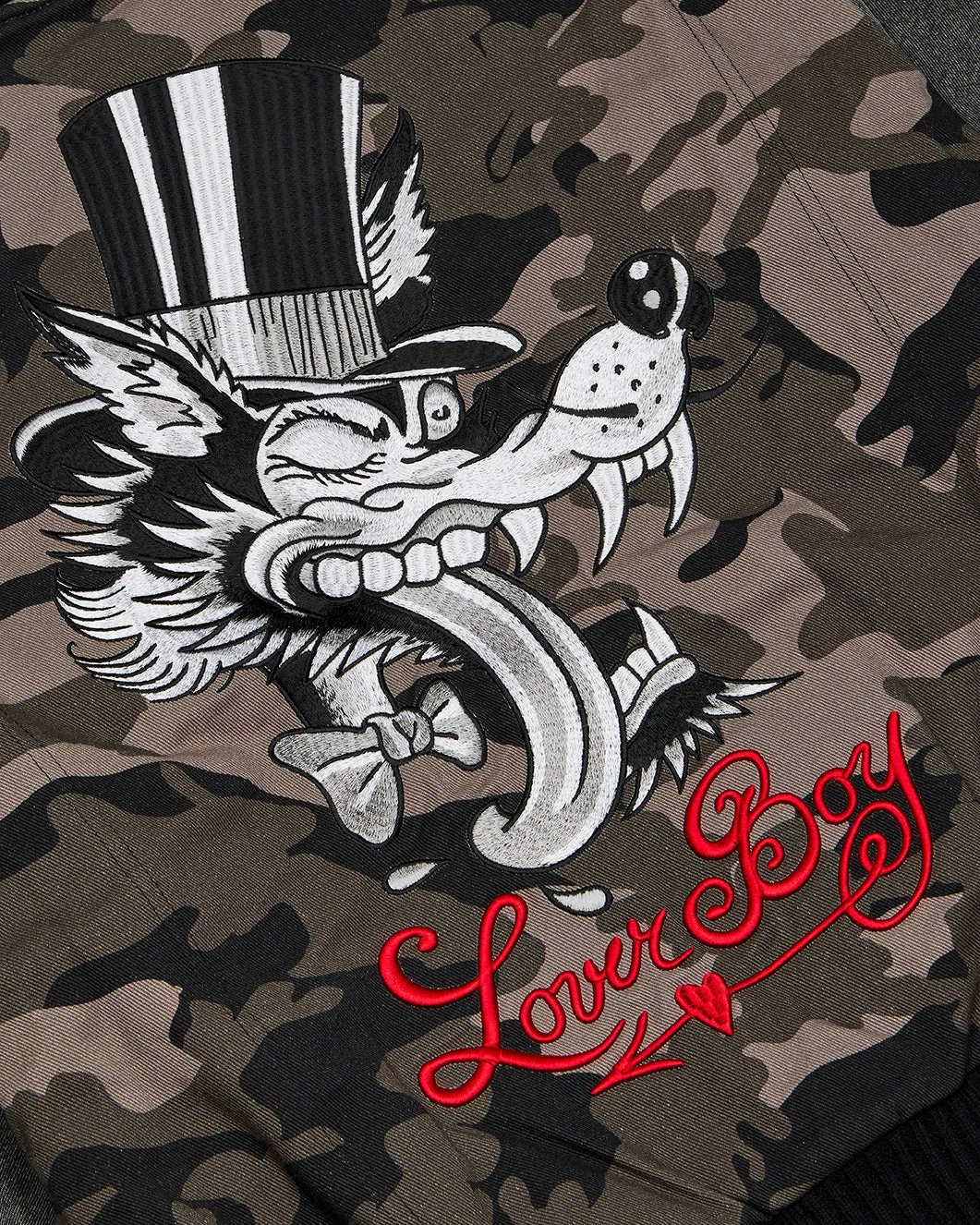 Trapstar x Ed Hardy Lover Boy MA Jacket - Black sold by Trapstar London product image thumbnail 3