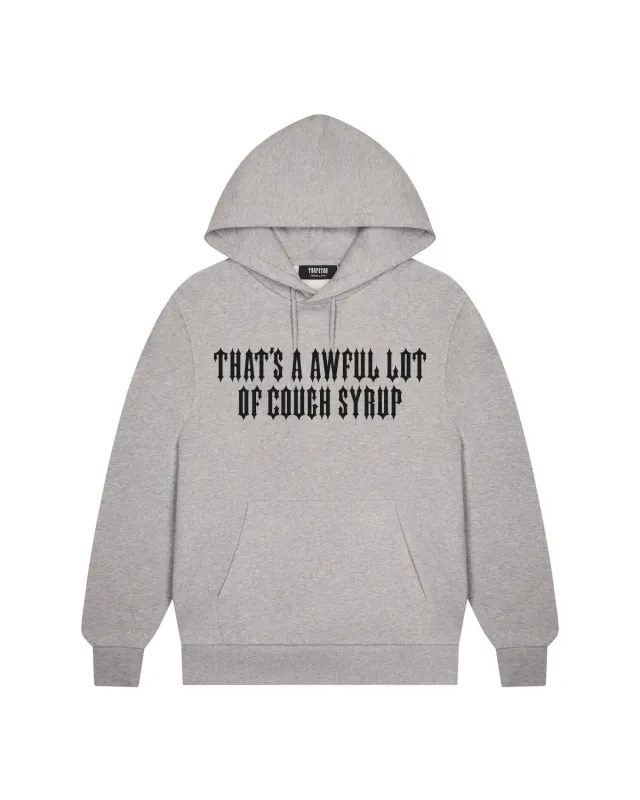 Trapstar x Cough Syrup Classic Hoodie - Grey sold by Trapstar London