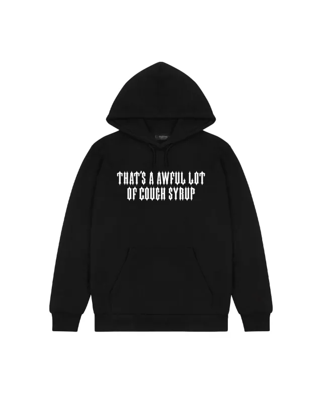 Trapstar x Cough Syrup Classic Hoodie - Black sold by Trapstar London