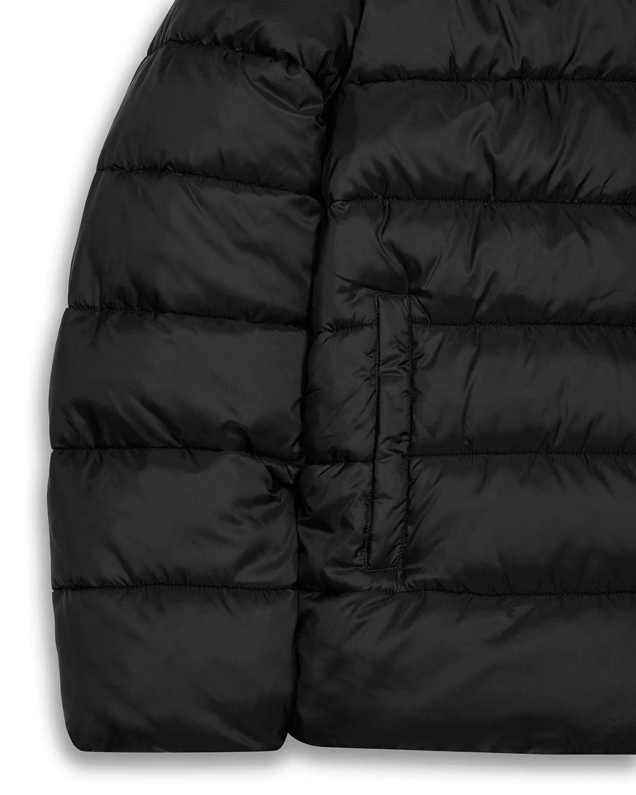 It's A Secret Hooded Puffer - Black sold by Trapstar London product image thumbnail 5