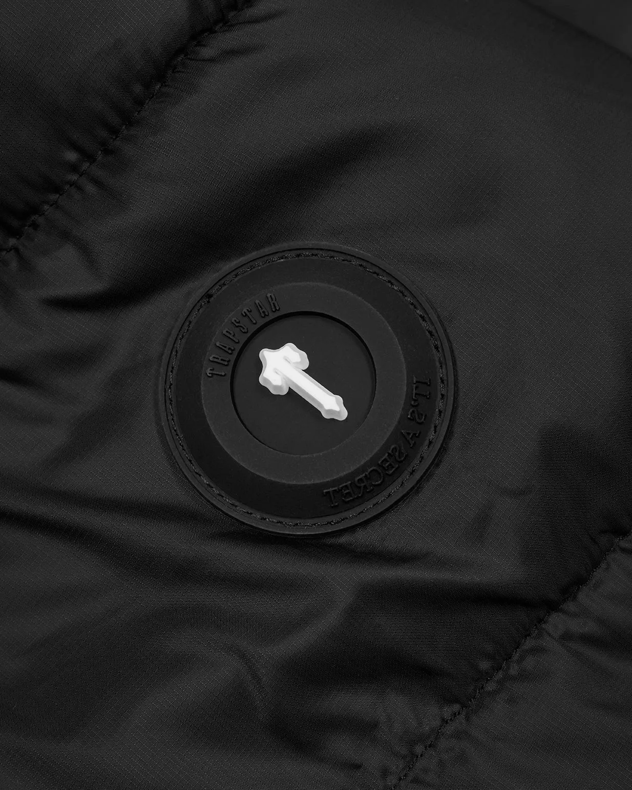 It's A Secret Hooded Puffer - Black sold by Trapstar London product image thumbnail 3