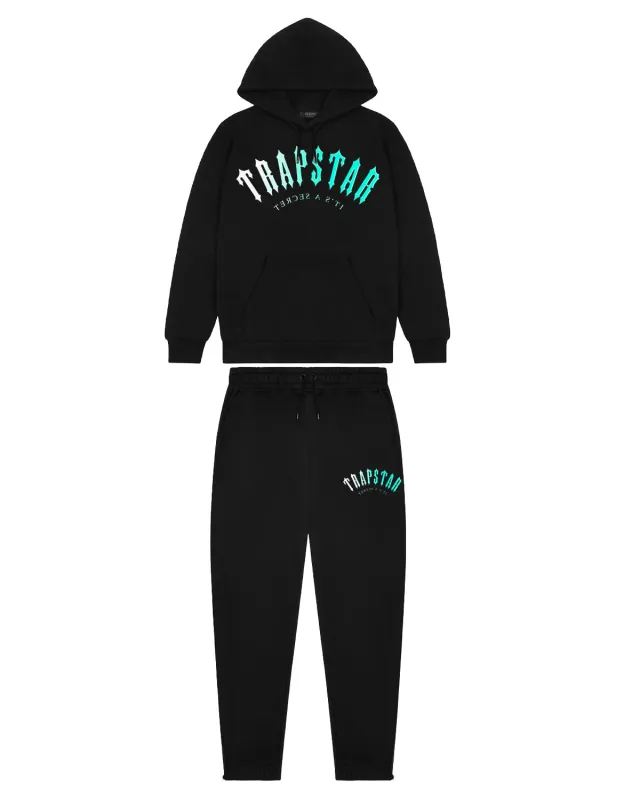 Irongate Arch Fade Tracksuit -Black/Teal sold by Trapstar London