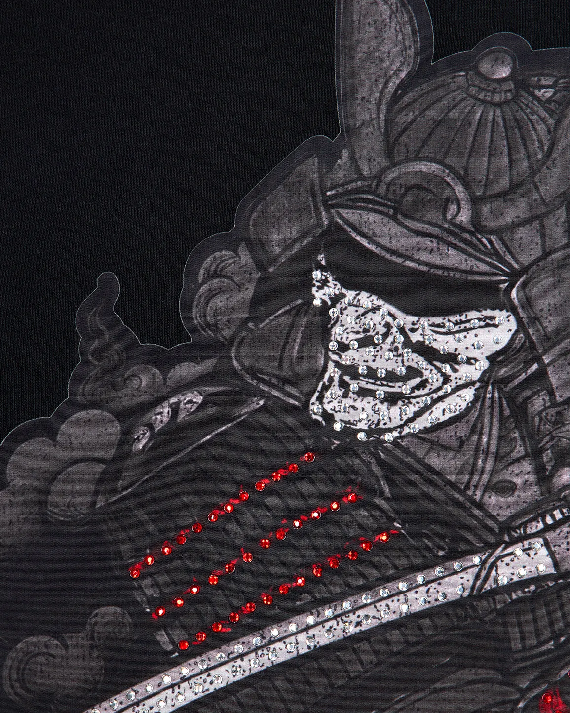 Samurai Diamanté Hoodie - Black sold by Trapstar London product image thumbnail 3