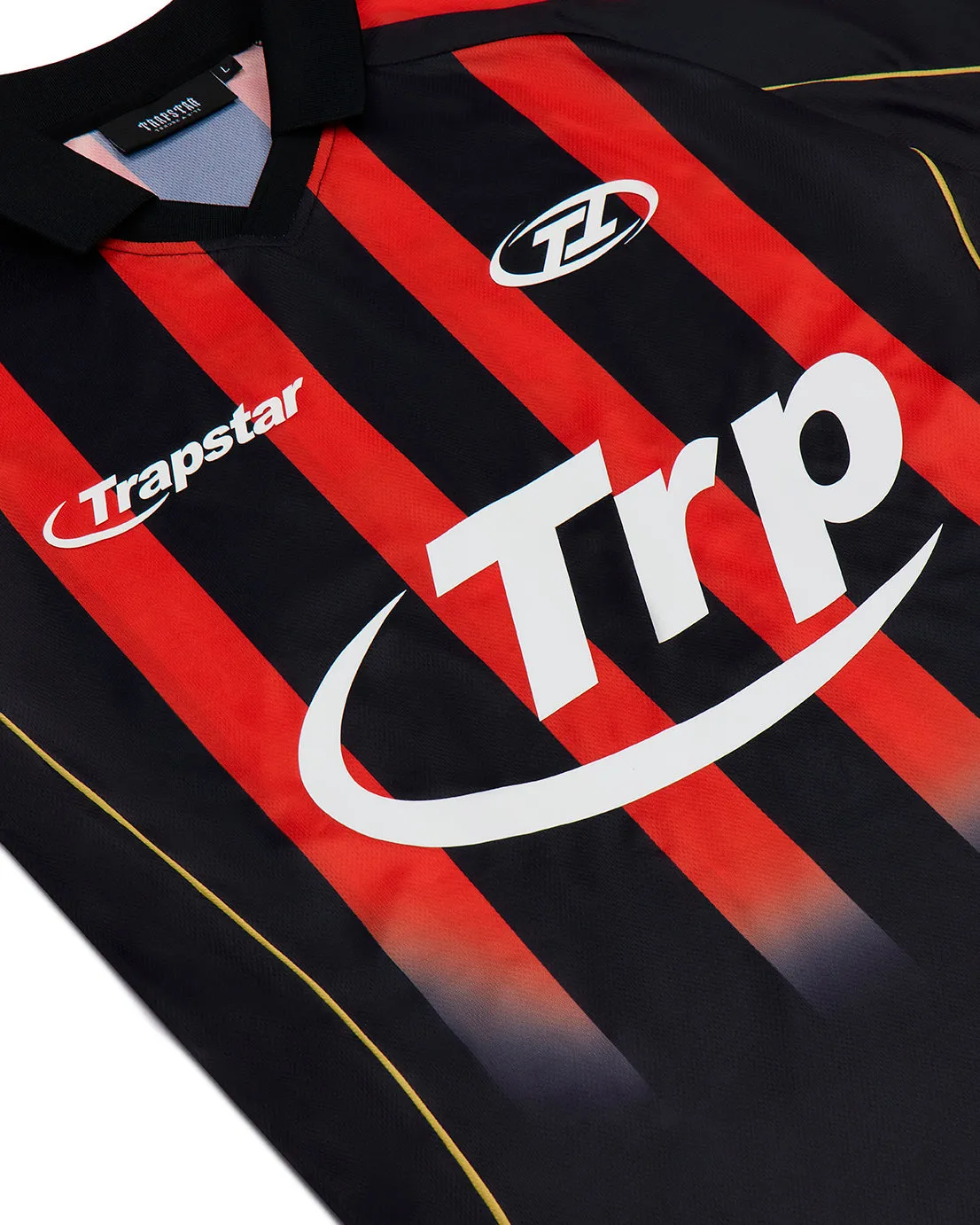 *PRE ORDER* Hyperdrive Striped Football Jersey - Black/Red sold by Trapstar London product image thumbnail 3