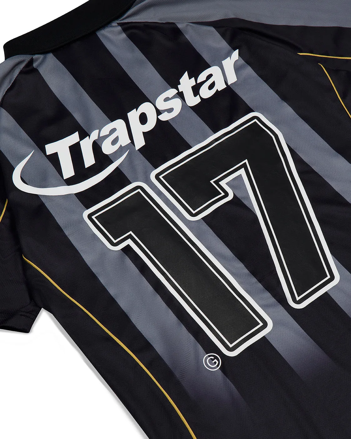 *PRE ORDER* Hyperdrive Striped Football Jersey - Black sold by Trapstar London product image thumbnail 4