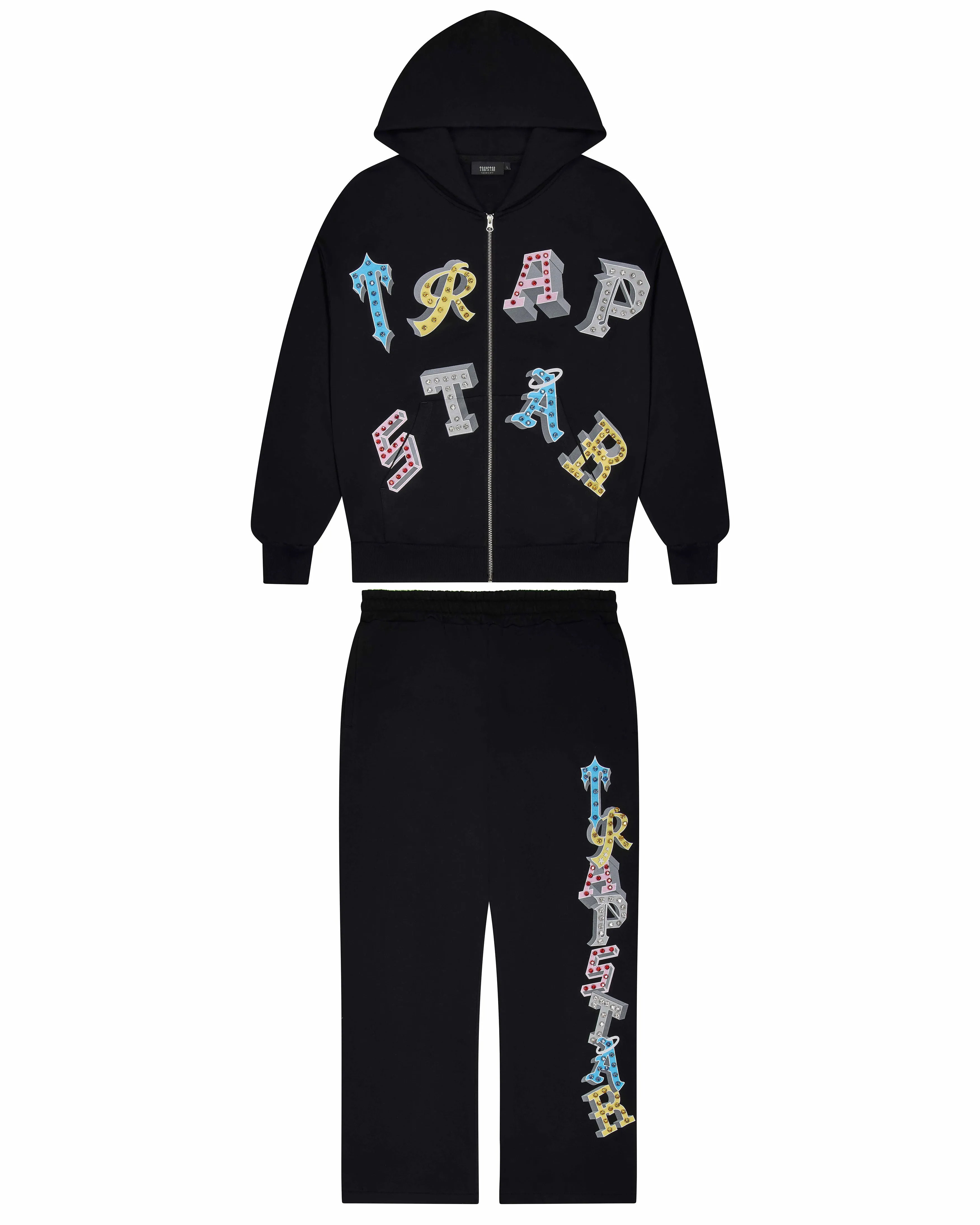 Wildcard 2.0 Zip Hoodie - Black sold by Trapstar London product image thumbnail 3