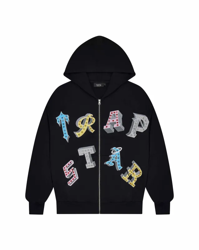 Wildcard 2.0 Zip Hoodie - Black sold by Trapstar London