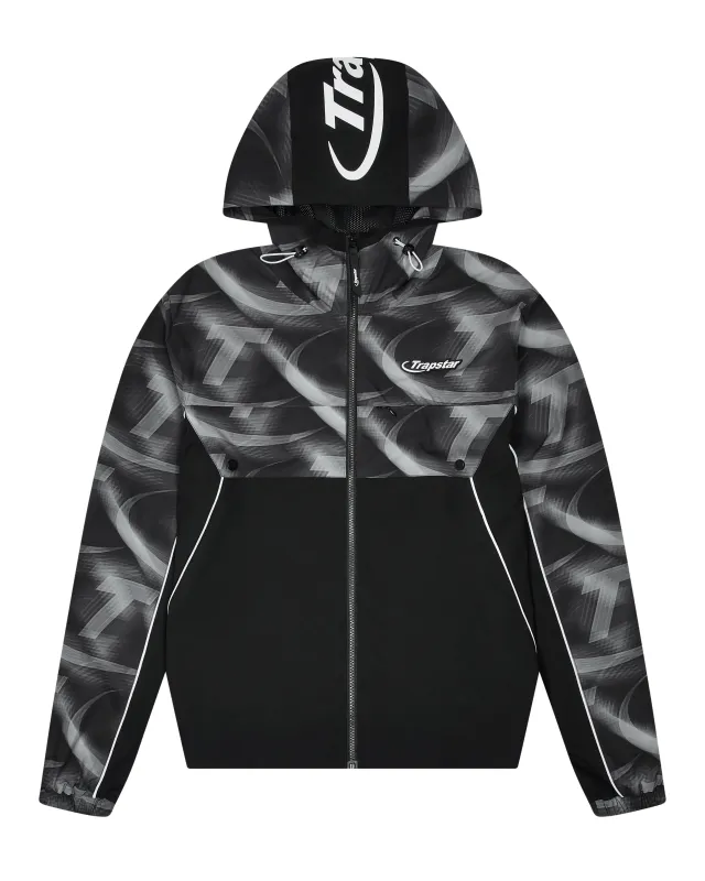 Hyperdrive Print Windbreaker- Black sold by Trapstar London