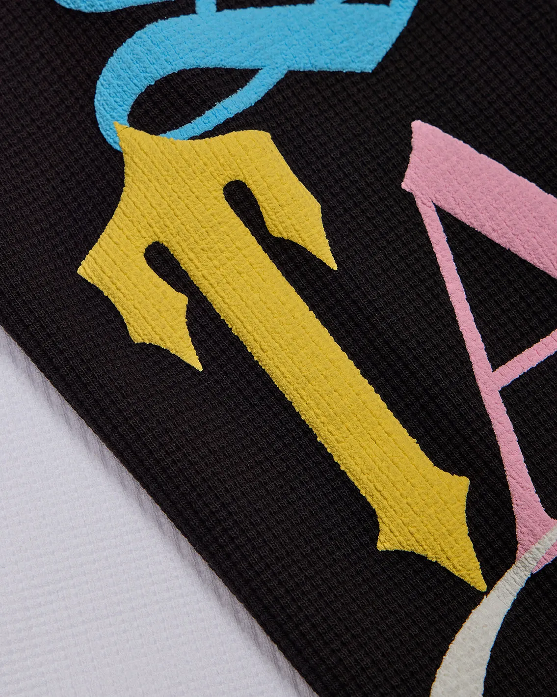 Script Waffle LS Top - White/Black/Candy sold by Trapstar London product image thumbnail 4